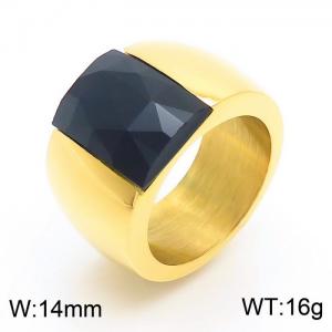 Wholesale Cheap Stainless Steel Singel Big Stone Ring designs - KR34706-K