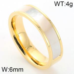 Stainless Steel Stone&Crystal Ring - KR34990-K
