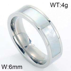 Stainless Steel Stone&Crystal Ring - KR34991-K