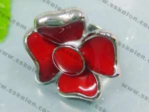 Stainless Steel Enamel Ring - KR35282-K