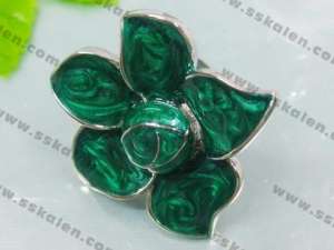 Stainless Steel Enamel Ring - KR35283-K