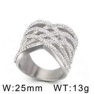 Mesh stars beautiful women's diamond Stone&Crystal Ring - KR35569-AD