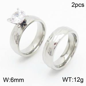 Stainless Steel Lover Ring - KR35830-K