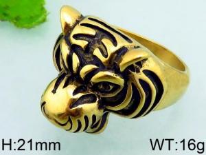 Stainless Steel Gold-plating Ring - KR35847-HL