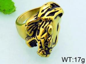 Stainless Steel Gold-plating Ring - KR35848-HL