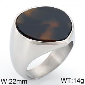 Stainless Steel Stone&Crystal Ring - KR35945-K