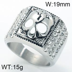 Stainless Skull Ring - KR35977-BD