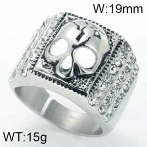 Stainless Skull Ring - KR35977-BD