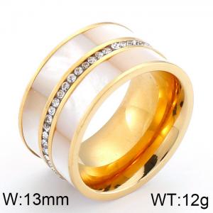 SS Shell Pearl Rings - KR36103-K