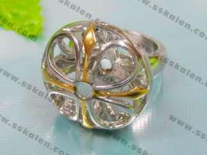 Stainless Steel Gold-plating Ring - KR36235-K