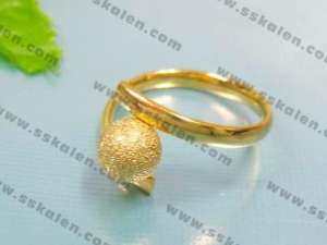 Stainless Steel Gold-plating Ring - KR36240-K