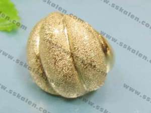 Stainless Steel Gold-plating Ring - KR36289-K