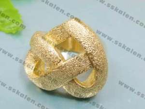 Stainless Steel Gold-plating Ring - KR36292-K