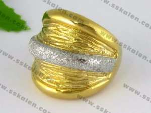 Stainless Steel Gold-plating Ring - KR36301-K