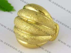Stainless Steel Gold-plating Ring - KR36302-K