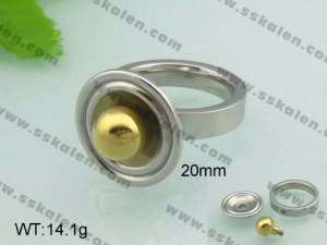 Stainless Steel Gold-plating Ring - KR36340-K