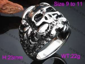 Stainless Skull Ring - KR36780-K