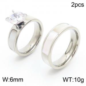 Stainless Steel Lover Ring - KR37953-K