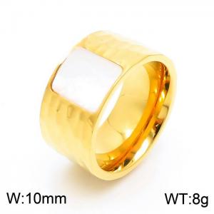 Stainless Steel Stone&Crystal Ring - KR38192-K