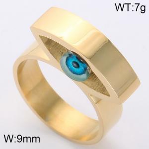 Stainless Steel Gold-plating Ring - KR38219-K