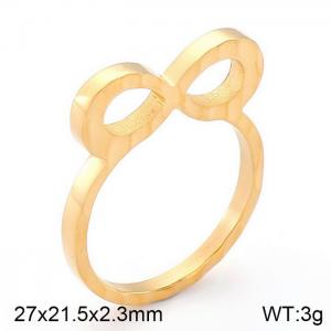 Stainless Steel Gold-plating Ring - KR38248-K