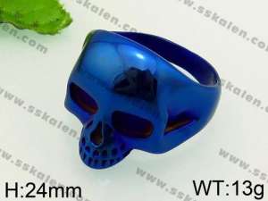 Stainless Skull Ring - KR38799-TOT