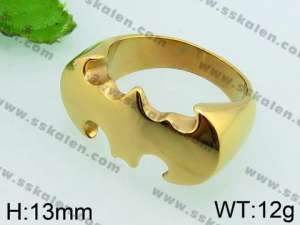 Stainless Steel Gold-plating Ring - KR38807-TOT