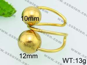 Stainless Steel Gold-plating Ring - KR39116-Z