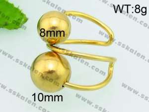 Stainless Steel Gold-plating Ring - KR39117-Z