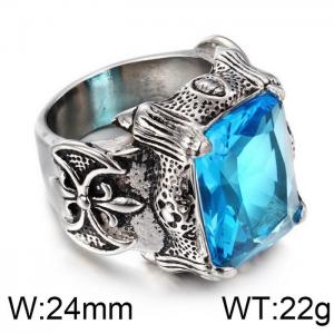 Stainless Steel Stone&Crystal Ring - KR39422-OT