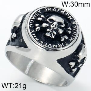 Stainless Skull Ring - KR39434-OT