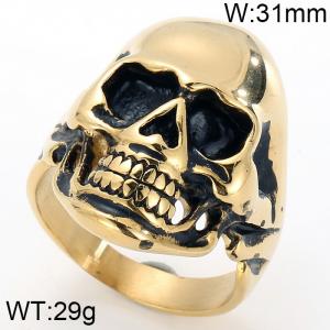 Stainless Skull Ring - KR39462-OT