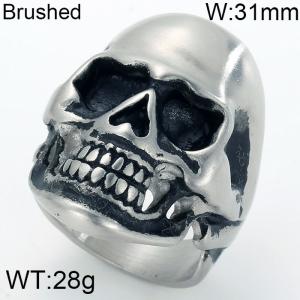 Stainless Skull Ring - KR39464-OT