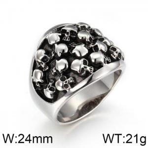 Stainless Skull Ring - KR39471-OT