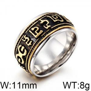 Stainless Steel Gold-plating Ring - KR39483-OT