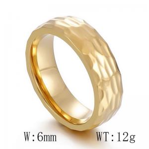 Stainless Steel Gold-plating Ring - KR41996-K