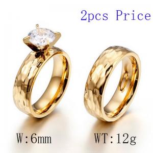 Stainless Steel Lover Ring - KR42338-K