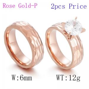 Stainless Steel Lover Ring - KR42339-K