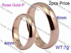 Stainless Steel Lover Ring - KR43448-K