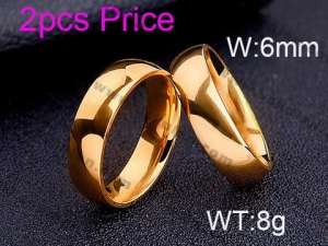 Stainless Steel Lover Ring - KR43451-K