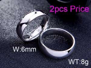 Stainless Steel Lover Ring - KR43452-K