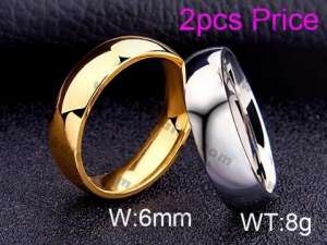 Stainless Steel Lover Ring - KR43454-K