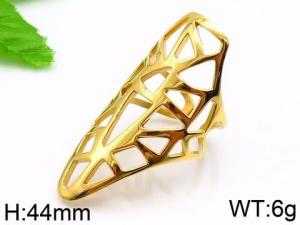 Stainless Steel Gold-plating Ring - KR44228-TOM