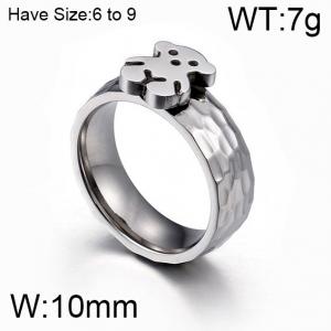 Stainless Steel Special Ring - KR44466-K