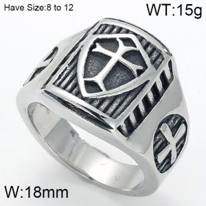 Stainless Steel Special Ring - KR44705-BD
