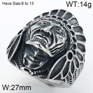 Stainless Steel Special Ring - KR44869-K