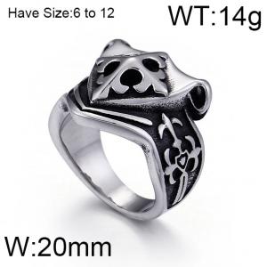 Stainless Steel Casting Ring - KR45210-K