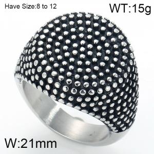 Stainless Steel Casting Ring - KR45334-LU