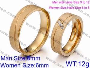 Stainless Steel Lover Ring - KR45770-K