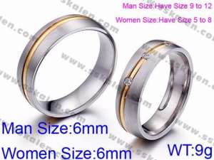 Stainless Steel Lover Ring - KR45778-K